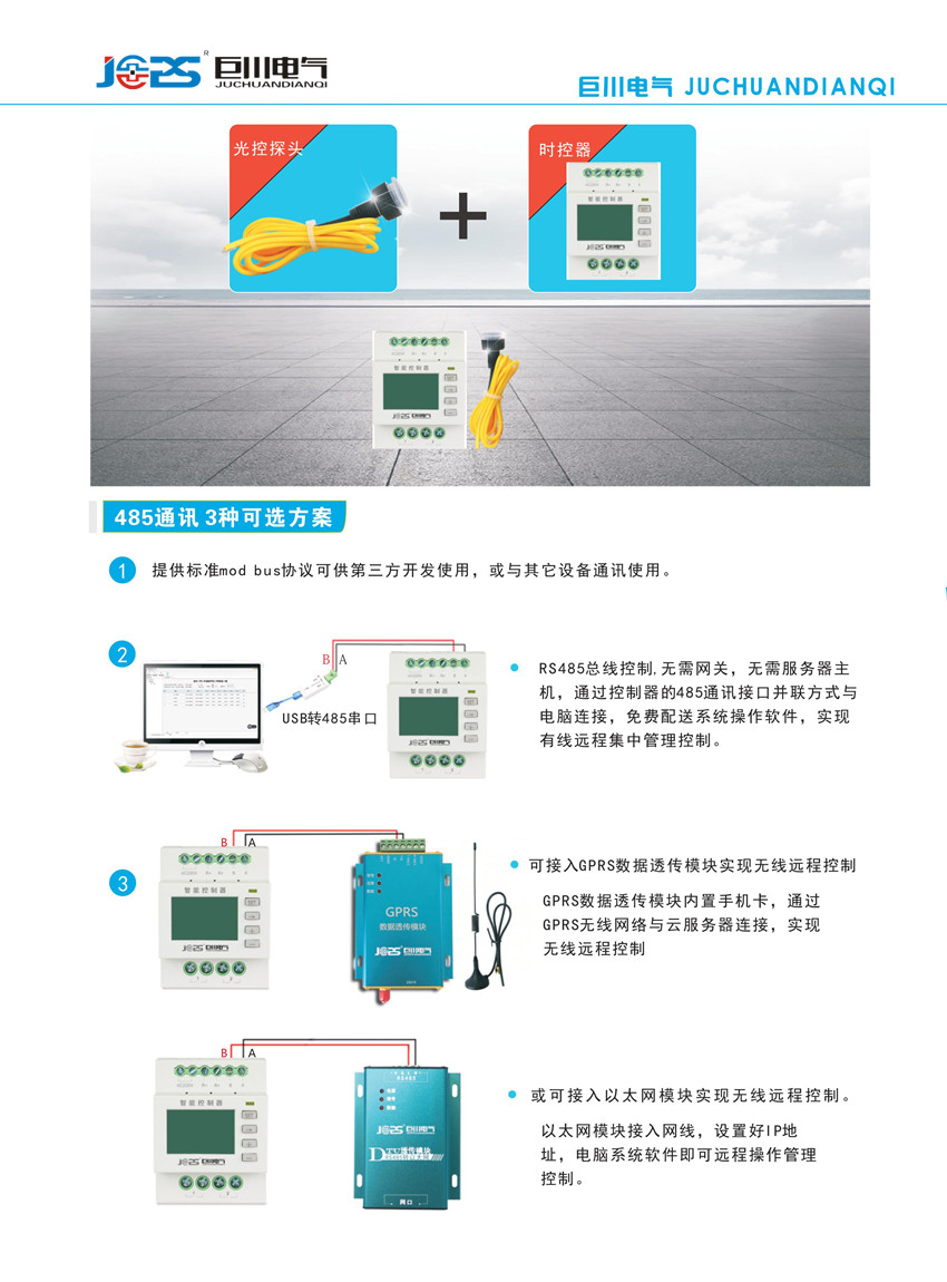 智能路燈控制器通訊方案